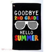 Goodbye 2nd Grade Hello Summer Last Day Of School Golf Towel thumb 0