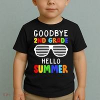 Goodbye 2nd Grade Hello Summer Last Day Of School Toddler T-Shirt thumb 2