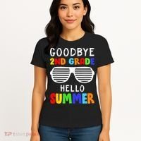 Goodbye 2nd Grade Hello Summer Last Day Of School Women's T-Shirt thumb 4