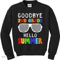 Goodbye 2nd Grade Hello Summer Last Day Of School Kids Sweatshirt thumb 0