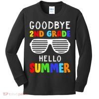Goodbye 2nd Grade Hello Summer Last Day Of School Kids Long Sleeve Shirt thumb 0