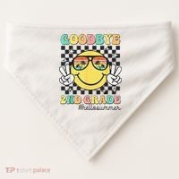 Goodbye 2nd Grade Hello Summer Last Day Of School Student  USA-Made Doggie Bandana thumb 0