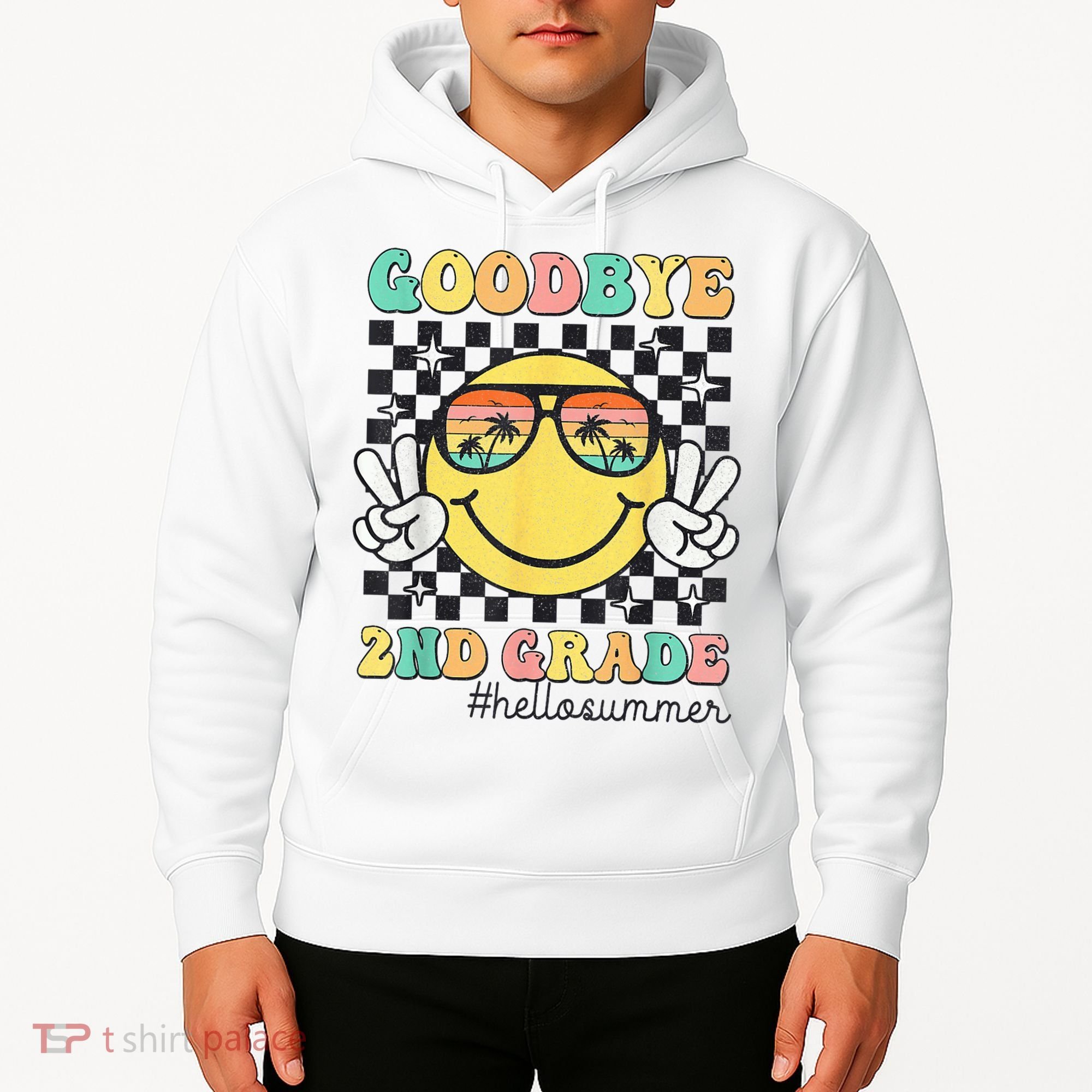 Goodbye 2nd Grade Hello Summer Last Day Of School Student  Hoodie