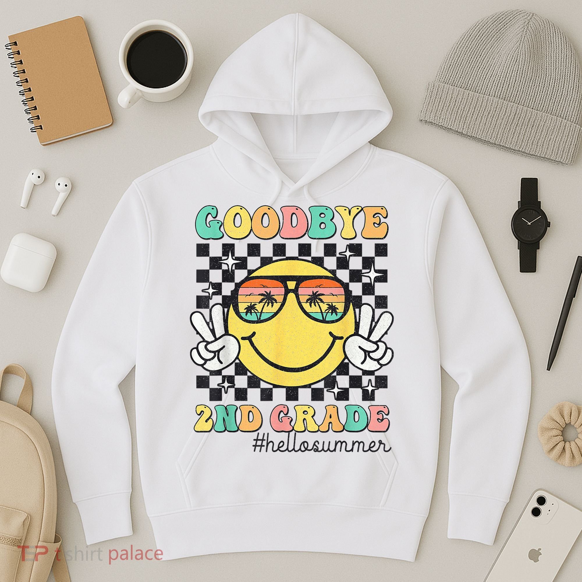 Goodbye 2nd Grade Hello Summer Last Day Of School Student  Hoodie