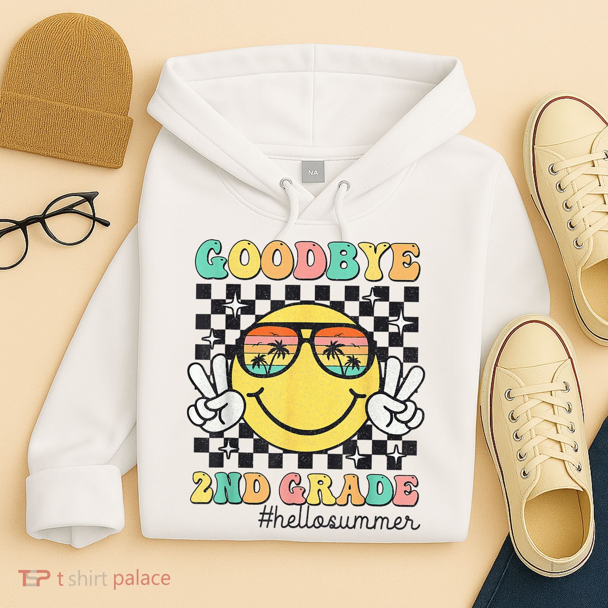 Goodbye 2nd Grade Hello Summer Last Day Of School Student  Hoodie