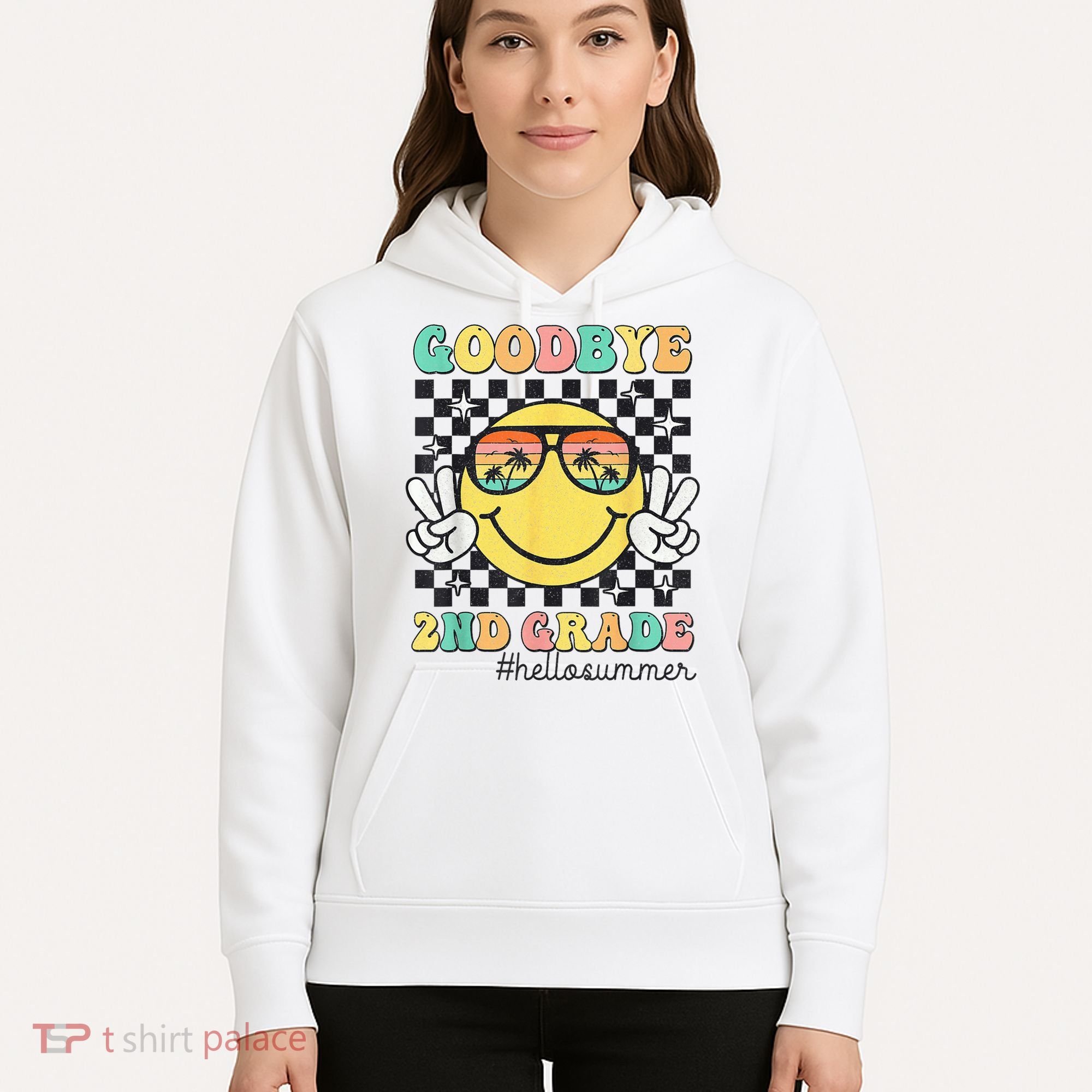 Goodbye 2nd Grade Hello Summer Last Day Of School Student  Hoodie
