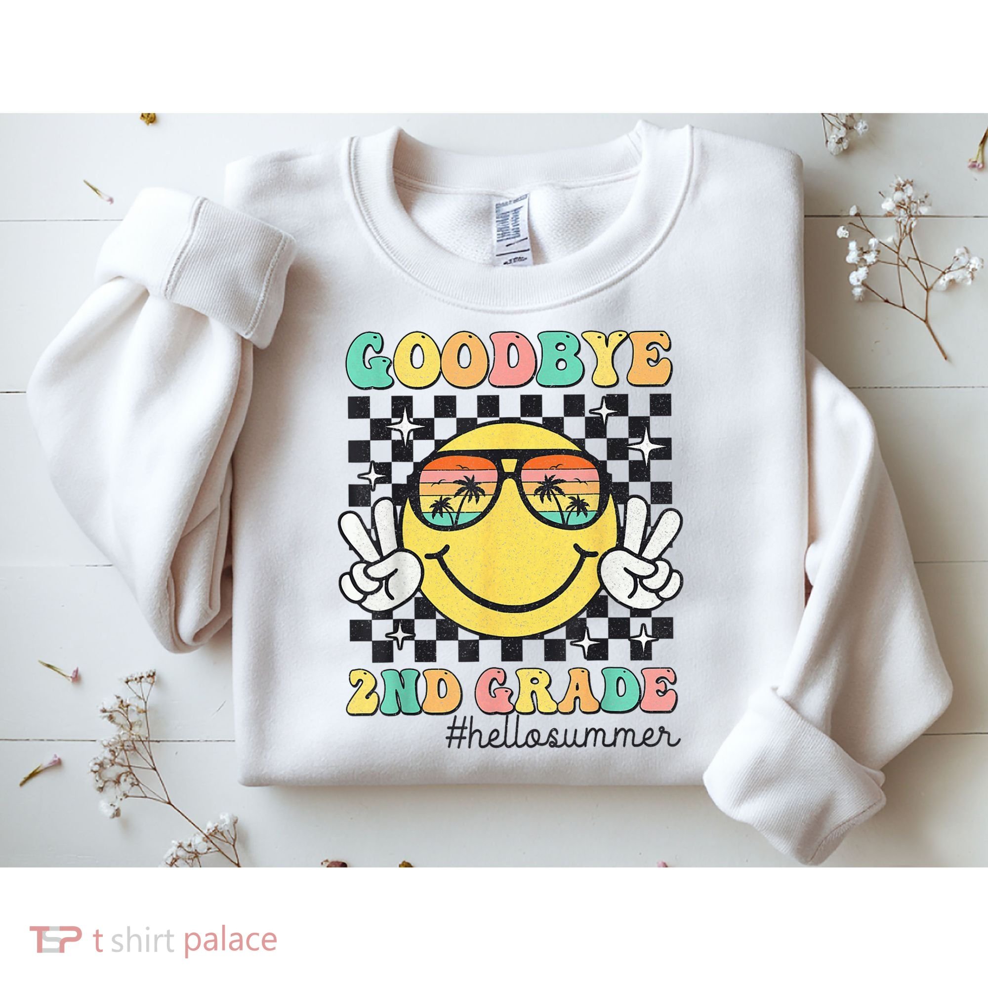 Goodbye 2nd Grade Hello Summer Last Day Of School Student  Sweatshirt