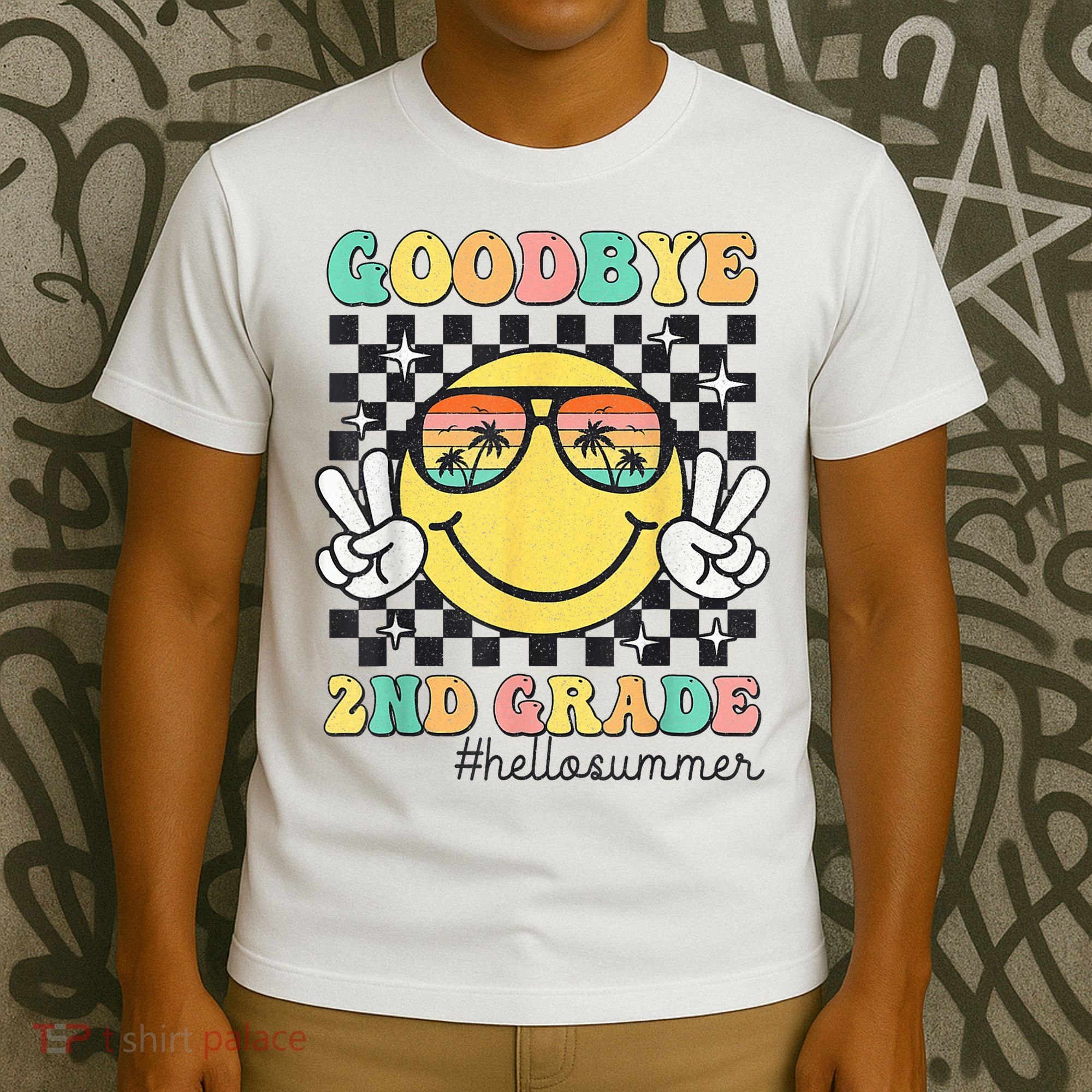 Goodbye 2nd Grade Hello Summer Last Day Of School Student  T-Shirt