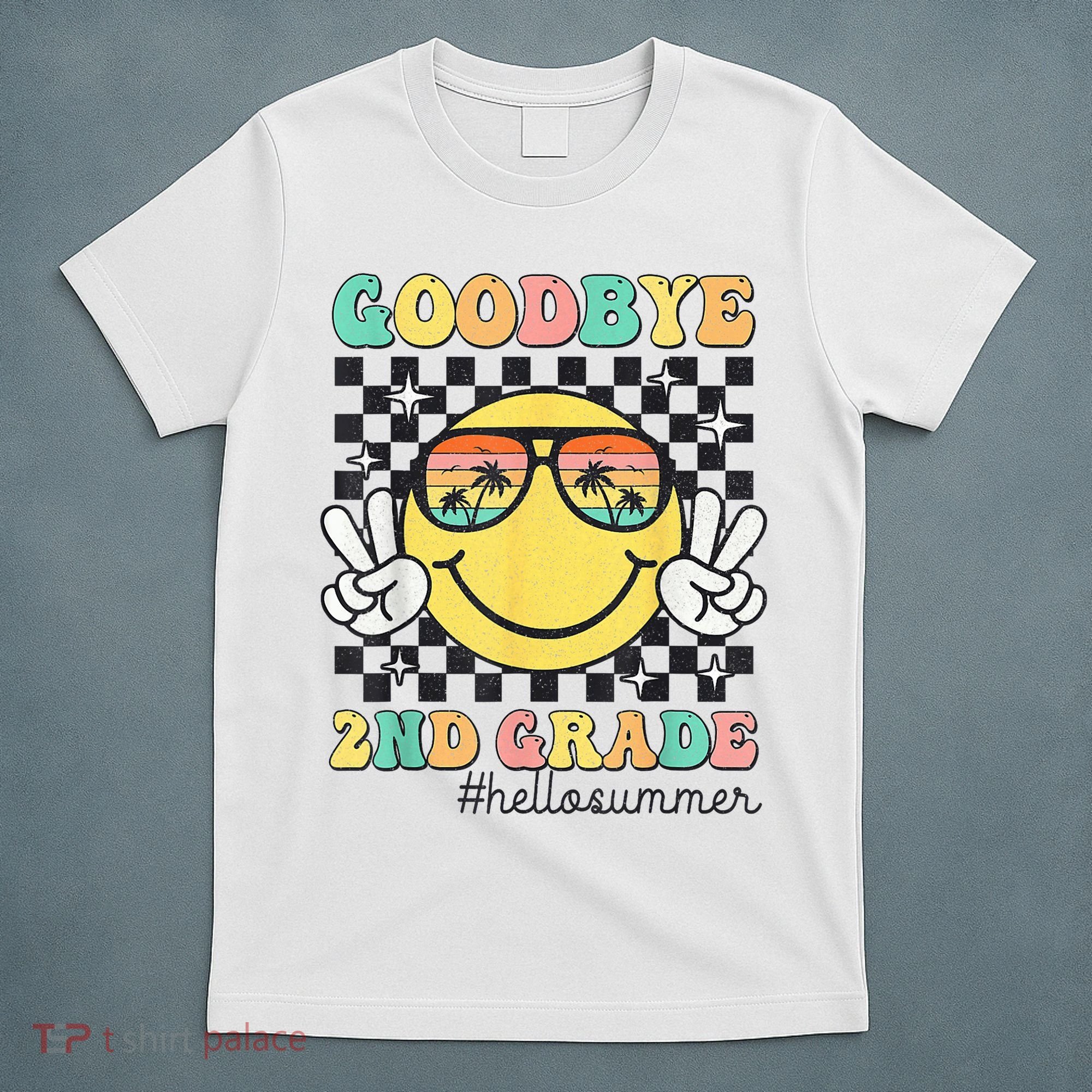 Goodbye 2nd Grade Hello Summer Last Day Of School Student  T-Shirt