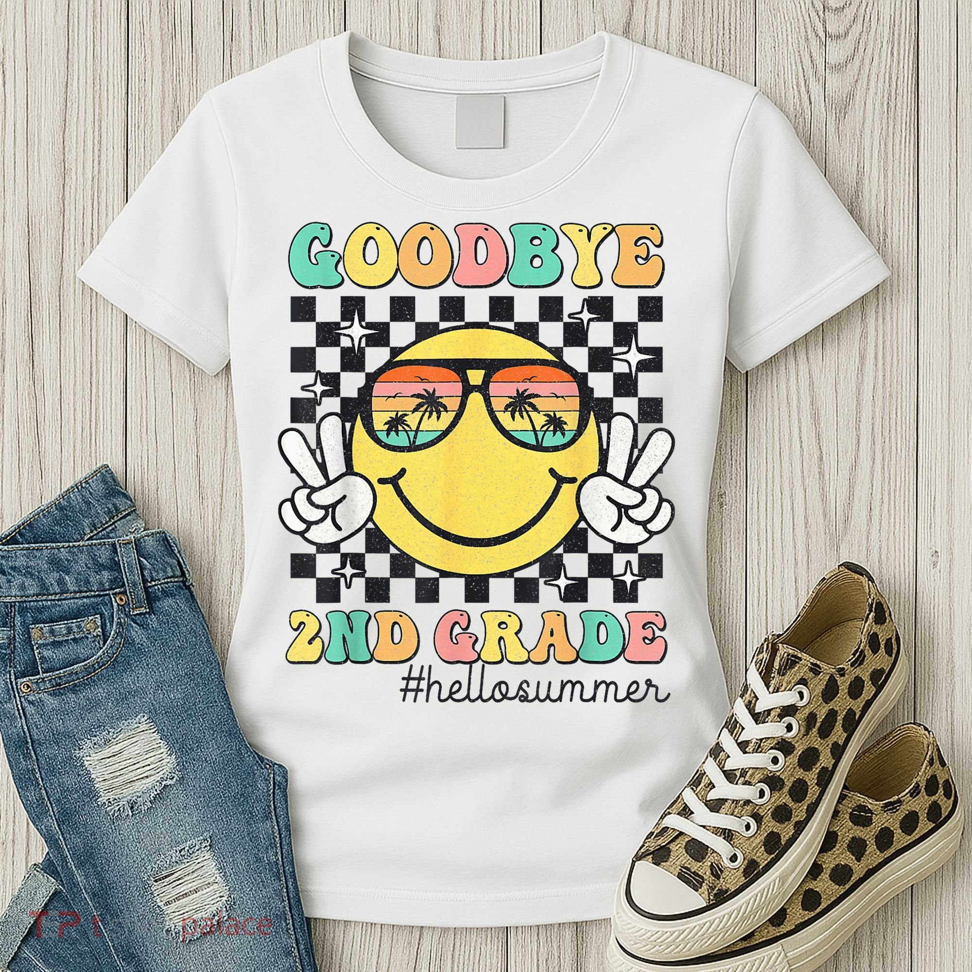 Goodbye 2nd Grade Hello Summer Last Day Of School Student  Women's T-Shirt