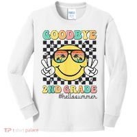 Goodbye 2nd Grade Hello Summer Last Day Of School Student  Kids Long Sleeve Shirt thumb 0