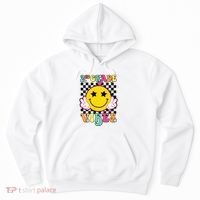 Girl 2nd Grade Vibes Smile Face Back To School Second Grade Hoodie thumb 0
