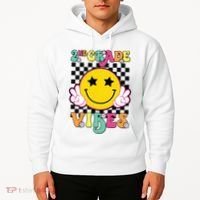 Girl 2nd Grade Vibes Smile Face Back To School Second Grade Hoodie thumb 2