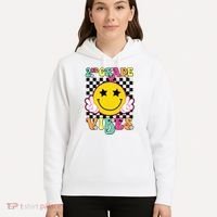 Girl 2nd Grade Vibes Smile Face Back To School Second Grade Hoodie thumb 5