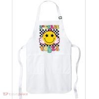 Girl 2nd Grade Vibes Smile Face Back To School Second Grade Apron thumb 0