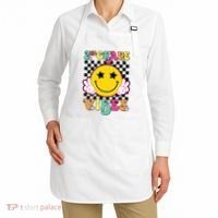 Girl 2nd Grade Vibes Smile Face Back To School Second Grade Apron thumb 2