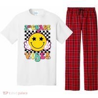 Girl 2nd Grade Vibes Smile Face Back To School Second Grade Pajama Set thumb 0
