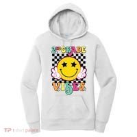 Girl 2nd Grade Vibes Smile Face Back To School Second Grade Women's Hoodie thumb 0