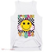 Girl 2nd Grade Vibes Smile Face Back To School Second Grade Tank Top thumb 0