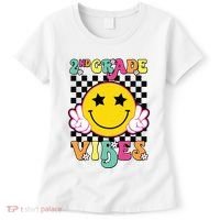 Girl 2nd Grade Vibes Smile Face Back To School Second Grade Women's T-Shirt thumb 0