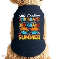 Goodbye 2nd Grade Graduation To 3rd Grade Hello Summer Doggie Tank thumb 0