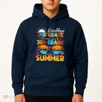 Goodbye 2nd Grade Graduation To 3rd Grade Hello Summer Hoodie thumb 2