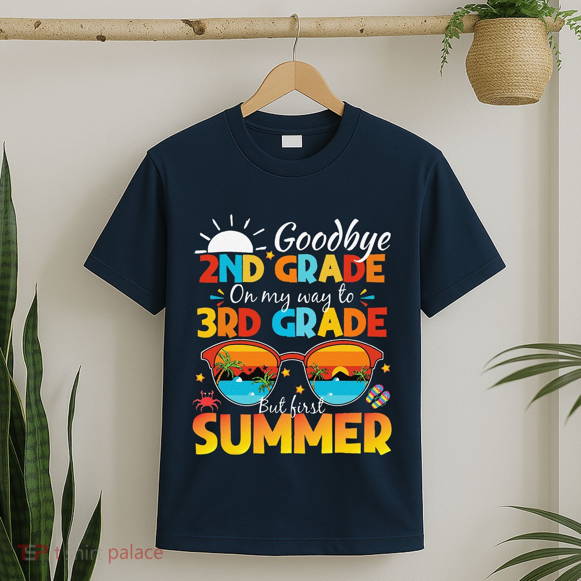 Goodbye 2nd Grade Graduation To 3rd Grade Hello Summer T-Shirt