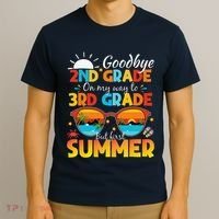 Goodbye 2nd Grade Graduation To 3rd Grade Hello Summer T-Shirt thumb 3