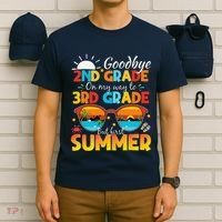 Goodbye 2nd Grade Graduation To 3rd Grade Hello Summer T-Shirt thumb 6