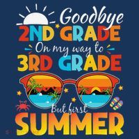 Goodbye 2nd Grade Graduation To 3rd Grade Hello Summer Women's Hoodie thumb 2