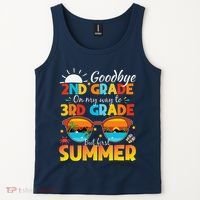 Goodbye 2nd Grade Graduation To 3rd Grade Hello Summer Tank Top thumb 2