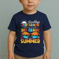 Goodbye 2nd Grade Graduation To 3rd Grade Hello Summer Toddler T-Shirt thumb 2
