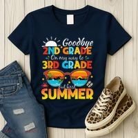 Goodbye 2nd Grade Graduation To 3rd Grade Hello Summer Women's T-Shirt thumb 3