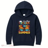 Goodbye 2nd Grade Graduation To 3rd Grade Hello Summer Kids Hoodie thumb 0