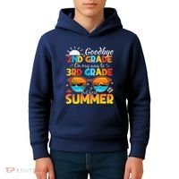 Goodbye 2nd Grade Graduation To 3rd Grade Hello Summer Kids Hoodie thumb 4