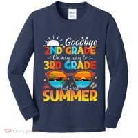 Goodbye 2nd Grade Graduation To 3rd Grade Hello Summer Kids Long Sleeve Shirt thumb 0
