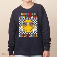 Goodbye 2nd Grade Hello Summer Last Day Of School Women's Sweatshirt thumb 0