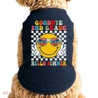 Goodbye 2nd Grade Hello Summer Last Day Of School Doggie Tank thumb 0