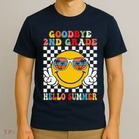 Goodbye 2nd Grade Hello Summer Last Day Of School T-Shirt thumb 3