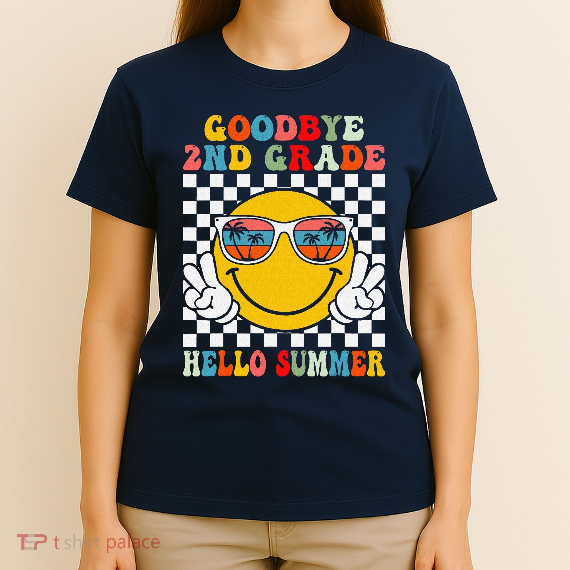 Goodbye 2nd Grade Hello Summer Last Day Of School T-Shirt