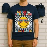 Goodbye 2nd Grade Hello Summer Last Day Of School T-Shirt thumb 6