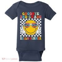 Goodbye 2nd Grade Hello Summer Last Day Of School Baby Bodysuit thumb 0