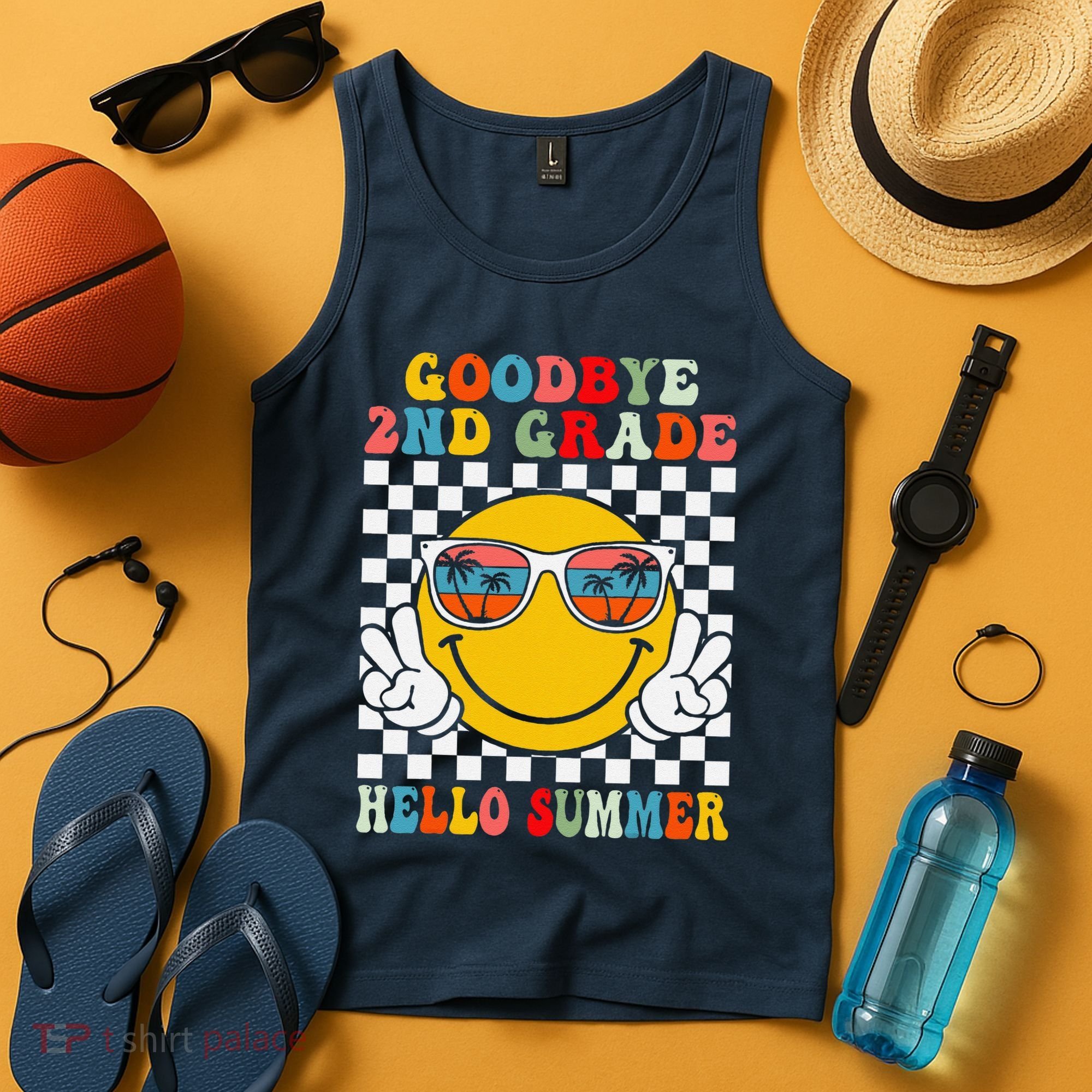Goodbye 2nd Grade Hello Summer Last Day Of School Tank Top