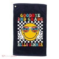 Goodbye 2nd Grade Hello Summer Last Day Of School Golf Towel thumb 0