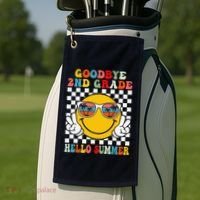 Goodbye 2nd Grade Hello Summer Last Day Of School Golf Towel thumb 2