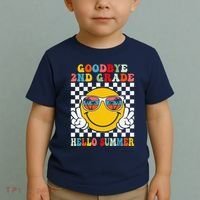 Goodbye 2nd Grade Hello Summer Last Day Of School Toddler T-Shirt thumb 2