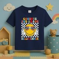 Goodbye 2nd Grade Hello Summer Last Day Of School Toddler T-Shirt thumb 3