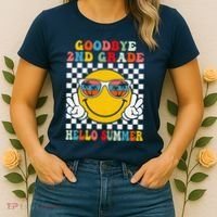 Goodbye 2nd Grade Hello Summer Last Day Of School Women's T-Shirt thumb 2