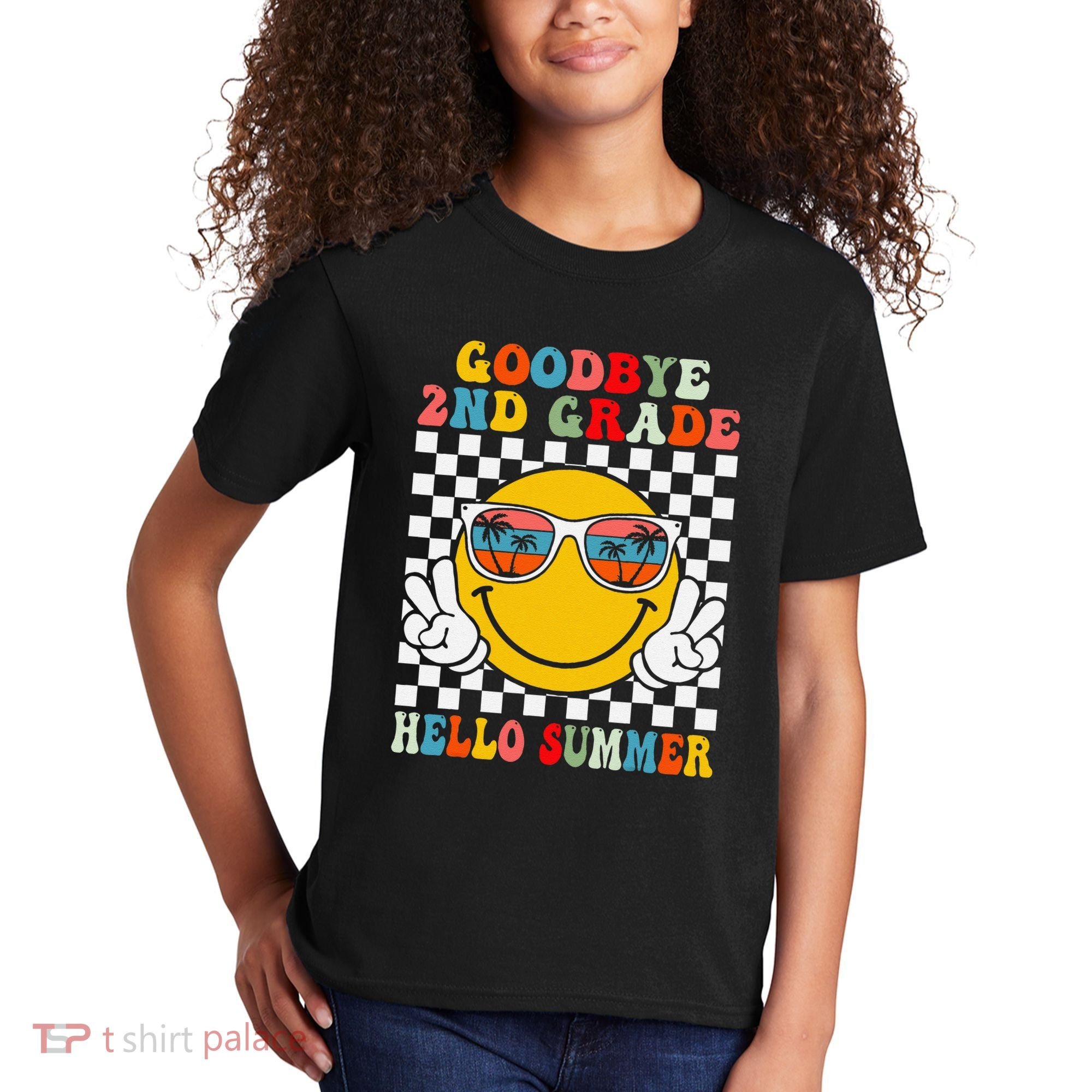 Goodbye 2nd Grade Hello Summer Last Day Of School Kids T-Shirt