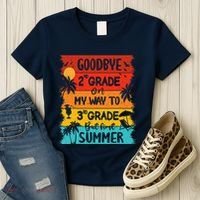 Goodbye 2nd Grade Hello Summer Last Day Of School Graduation Women's T-Shirt thumb 3